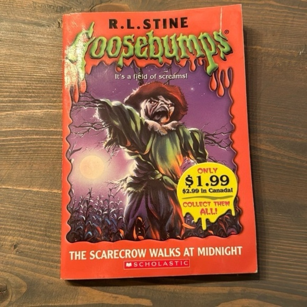 RL Stine Goosebumps softcover  The Scarecrow walks at midnight